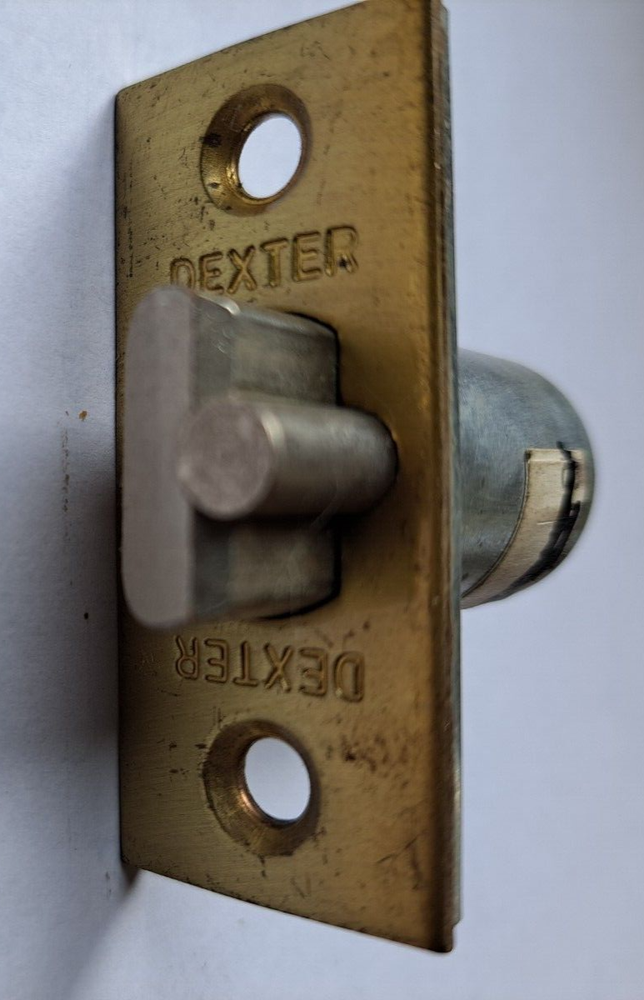 DEXTER BRASS EXTERIOR LATCH BOLT 2-3/8" Backset