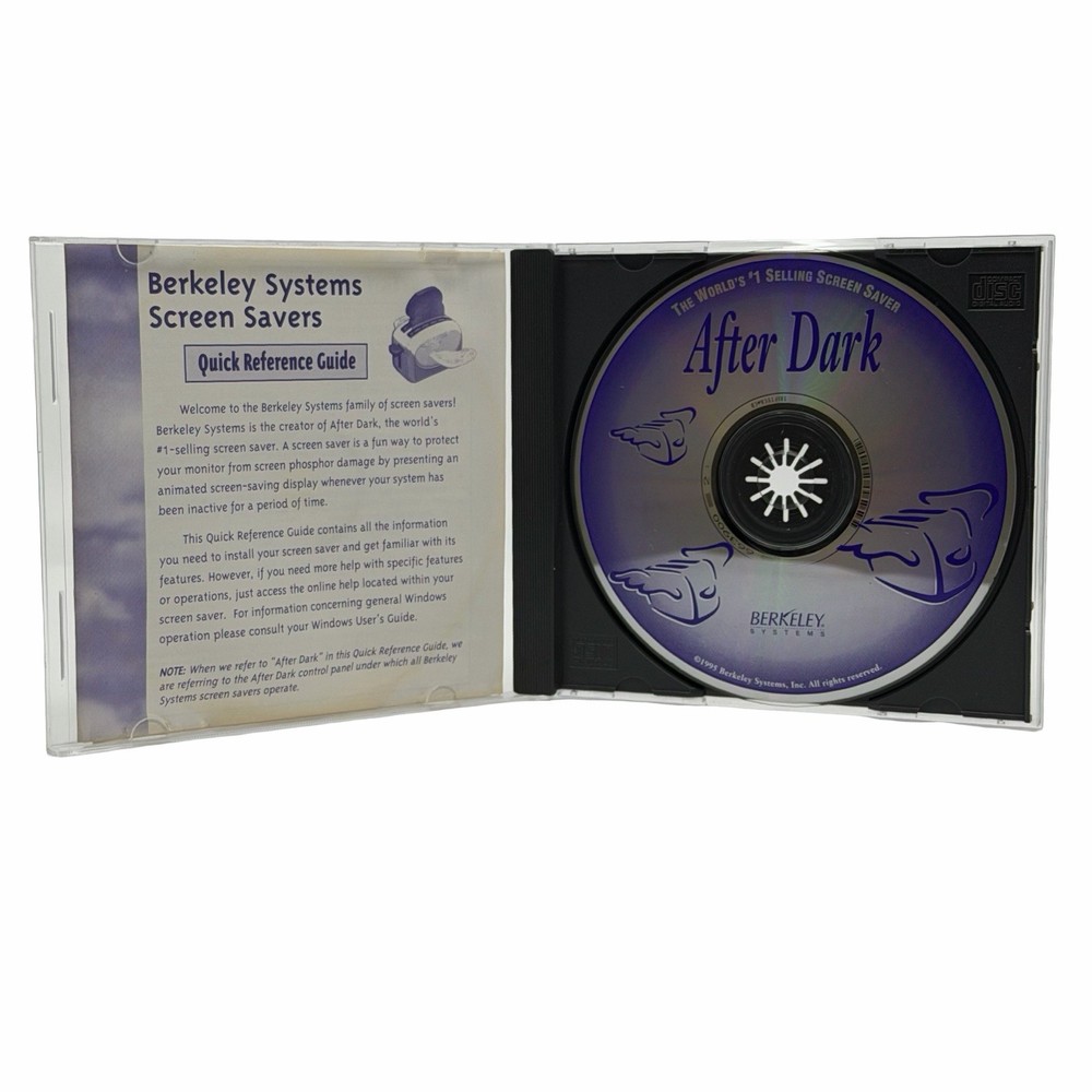 Berkeley Systems After Dark 3.2 ScreenSaver Software PC CD Win 3.x Vintage 1995