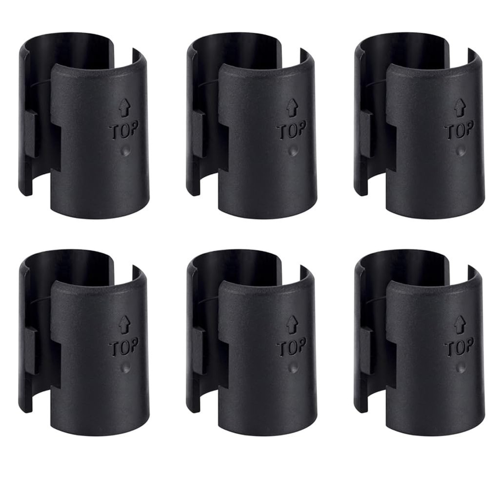 12 Pack Wire Shelf Clips Lock Clips for 1 Inch Post Wire Shelving Rack Support