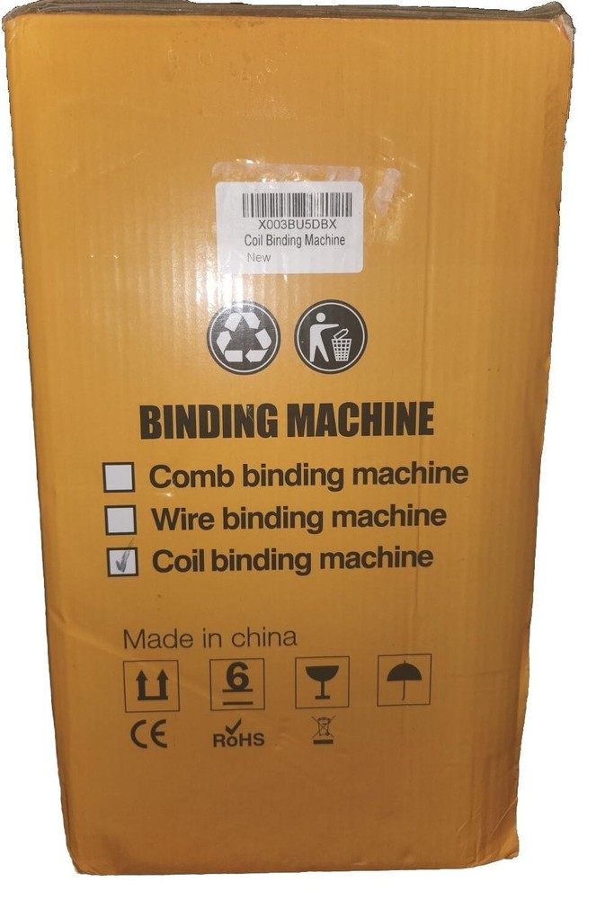 MAKEASY Coil Spiral Binding Machine - Manual Hole Punch