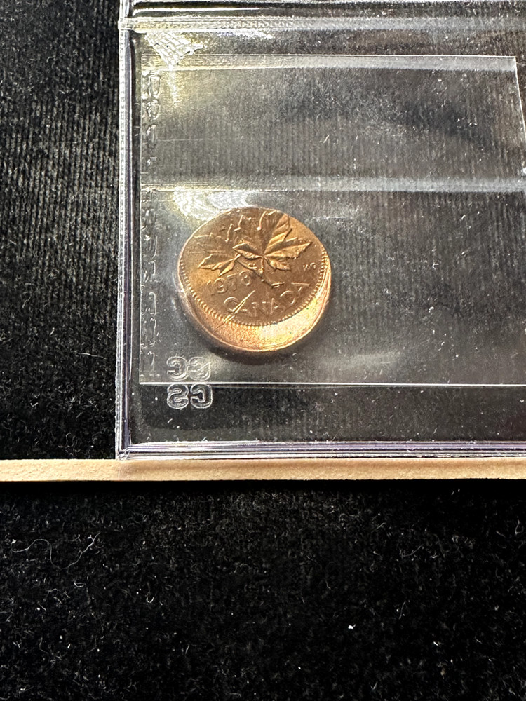 1978 ERROR, Off Center CCCS Graded Canadian, ¢1 Cent**MS-64**Cert#4100