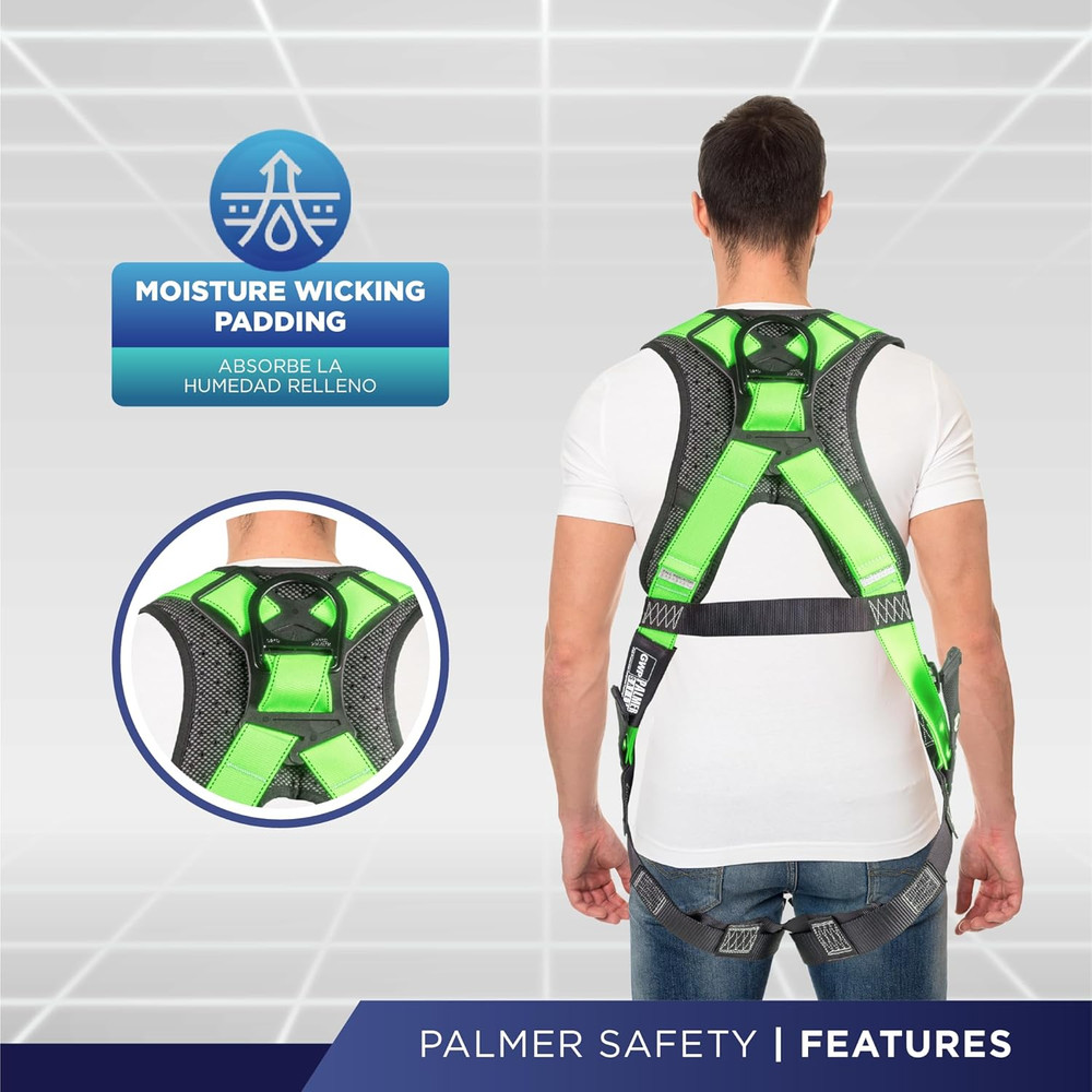 Full Body Harness with 5-Point Adjustment & Fall Indicators