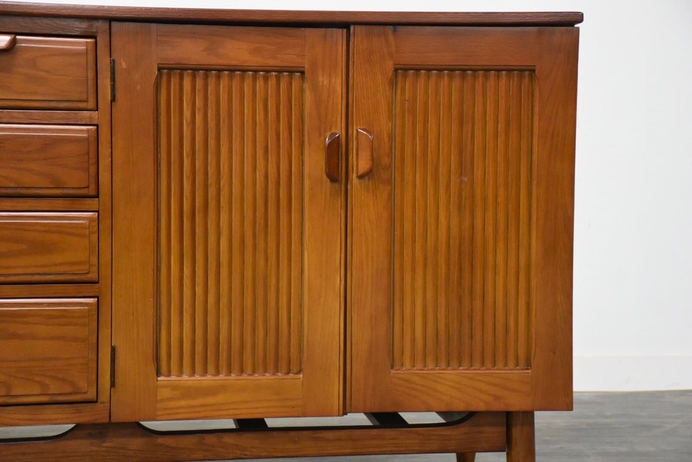 Mid Century Modern Chestnut Credenza