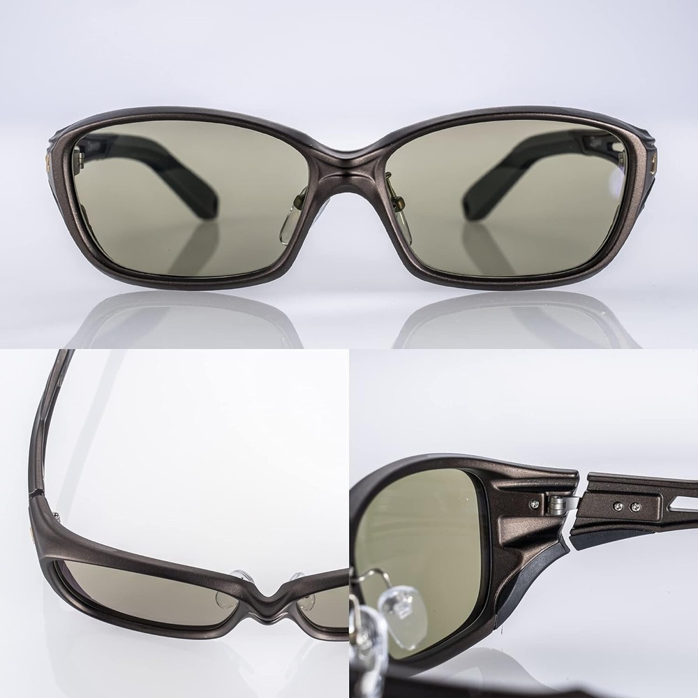 New Zeque Polarized Sunglasses Devon F-1981 Matte Black LUSTER ORANGE!