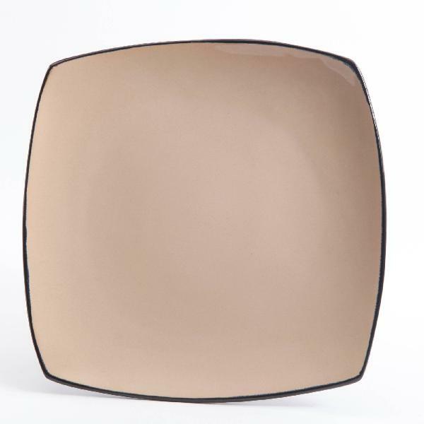 DINNERWARE SET 16-Piece Plates Bowls Mugs Dishes Stoneware Square Dinner Kitchen