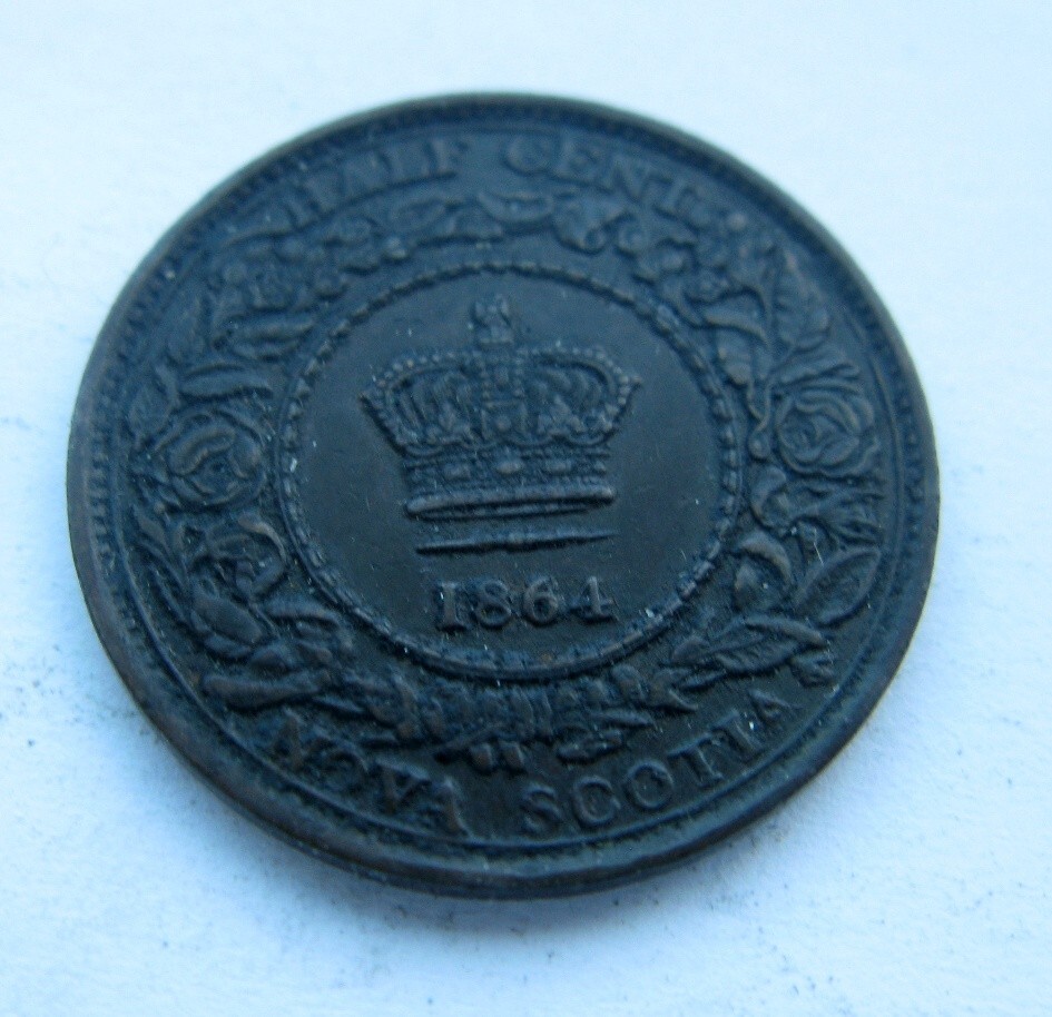 1864 Nova Scotia Half Cent  - NICE