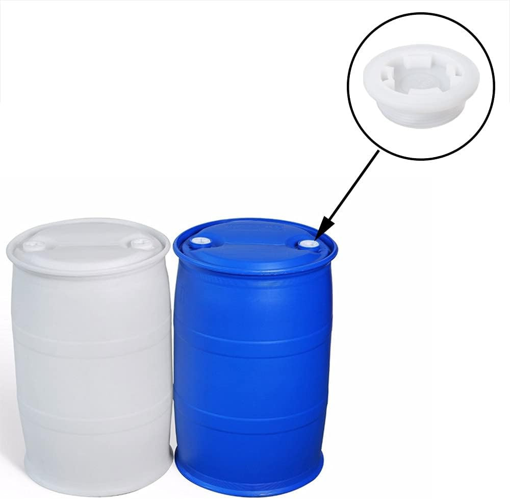 4Pcs 2" Bung Cap Fine Thread Poly Buttress Drum Bung for 55 Gallon Plastic Drum,