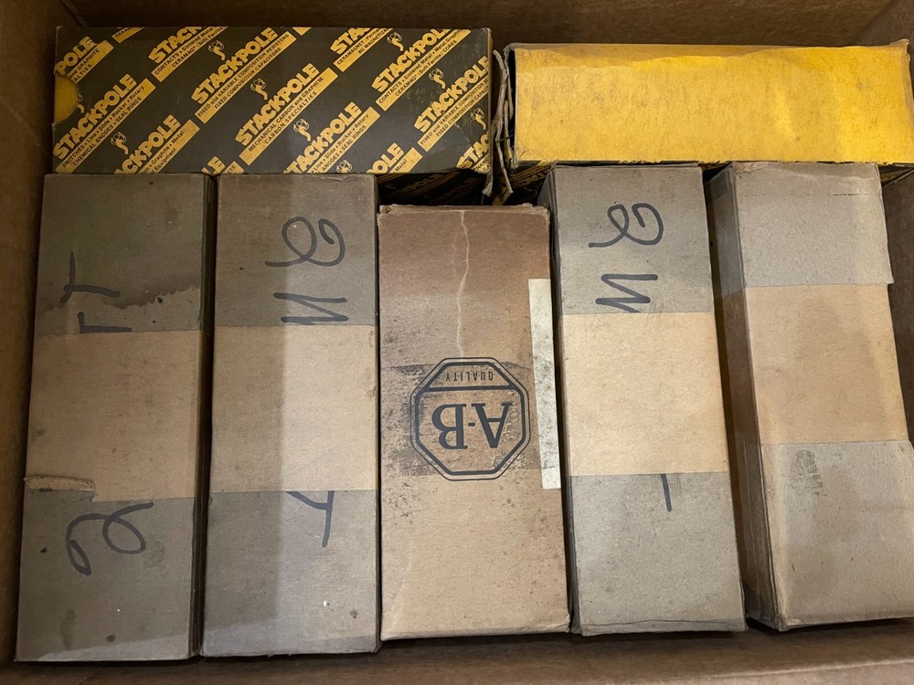 MANY VALUES NOS 2 Watt Carbon Composition Resistors - TESTED (See Description)