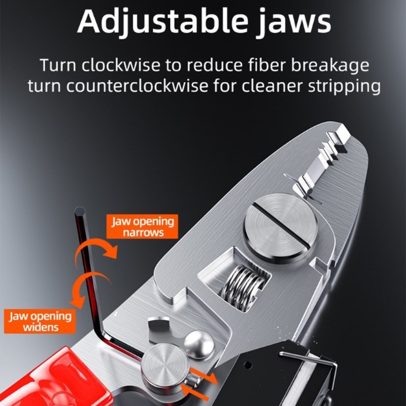 6 Function Fiber Opt Cable Tool With Ergonomic Handle For Telecom Engineers