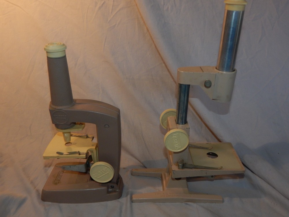 Lot of 2 Vintage Gilbert Microscopes