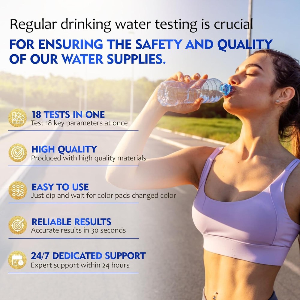 Water Testing Kits for Drinking Water, 125 Ct Drinking Water Test Strips