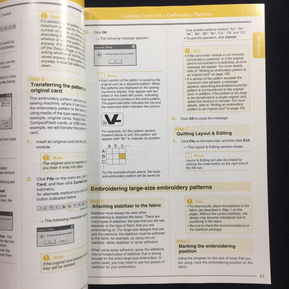 Baby Lock Instruction Manual for Palette Embroidery Software Version 6.0