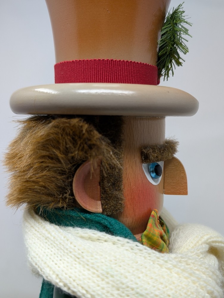 Steinbach German Nutcracker BOB CRATCHIT & TINY TIM 17.5" (Tiny Tim Missing)