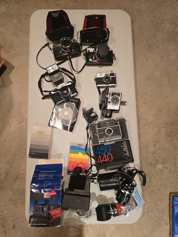 vintage camera lot untested