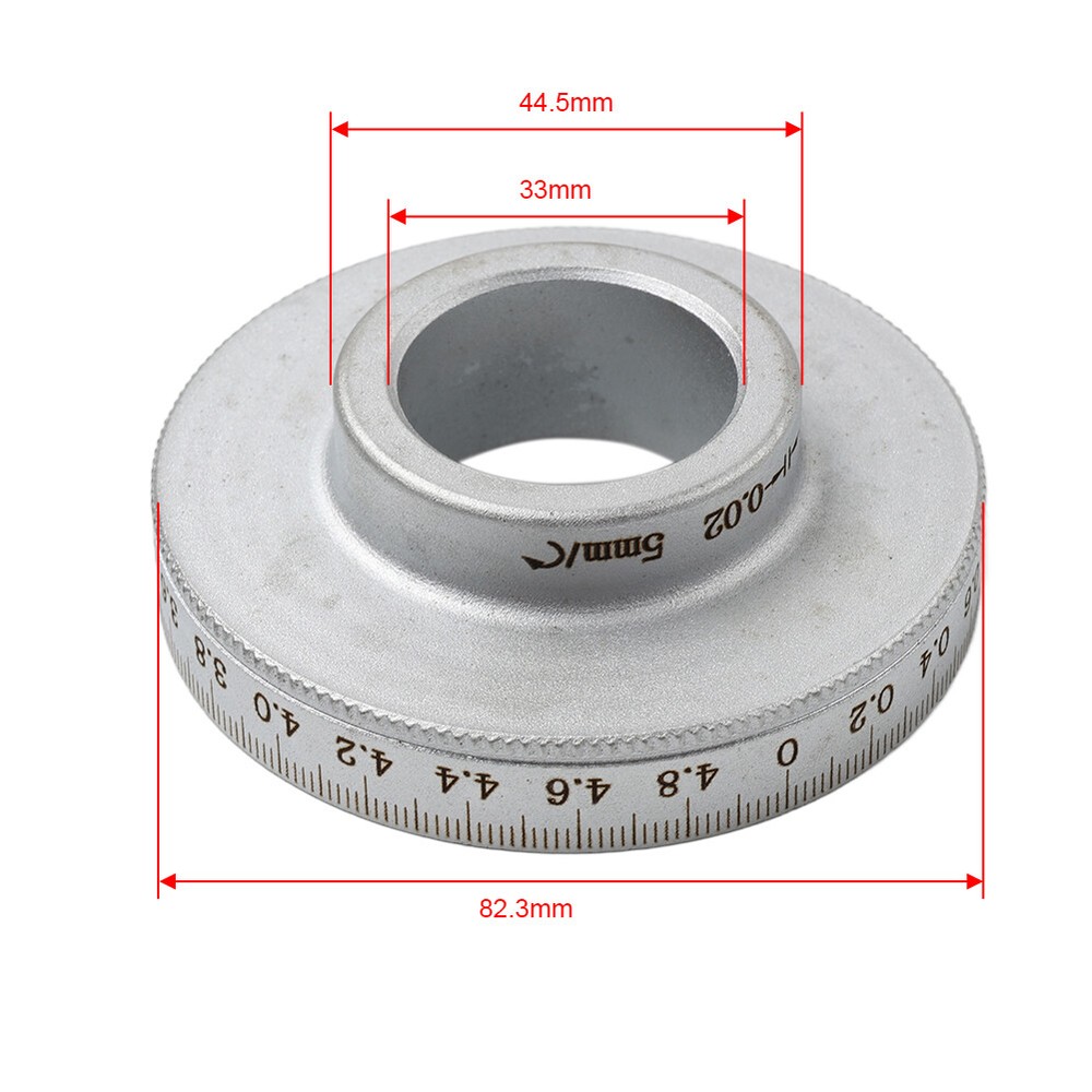 1pc Lifting Scale Ring Dial Cross Graduations Table For Milling Machines 