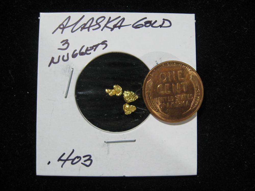 ALASKA GOLD THREE NUGGET .403 GRAM