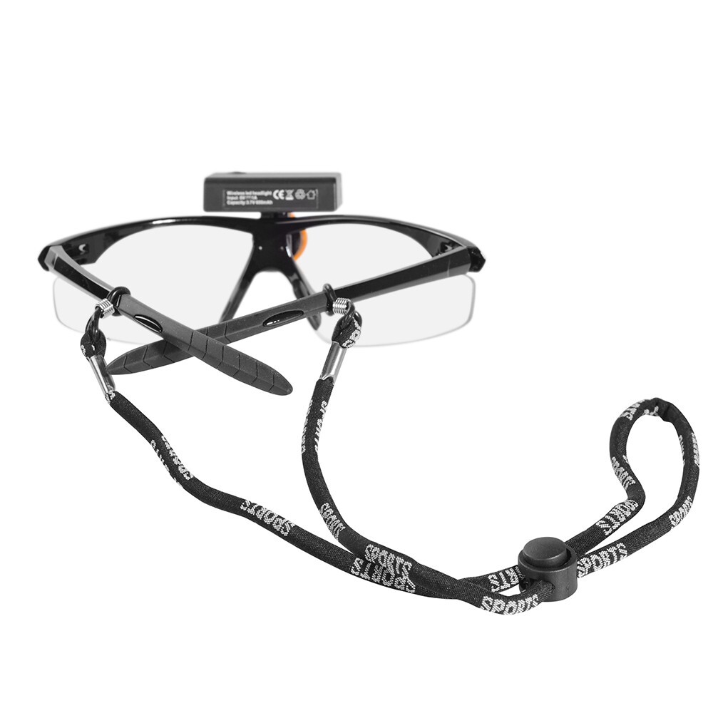 3W LED Wireless Head Light with Optical Filter and Plain Glass Spectacles USA