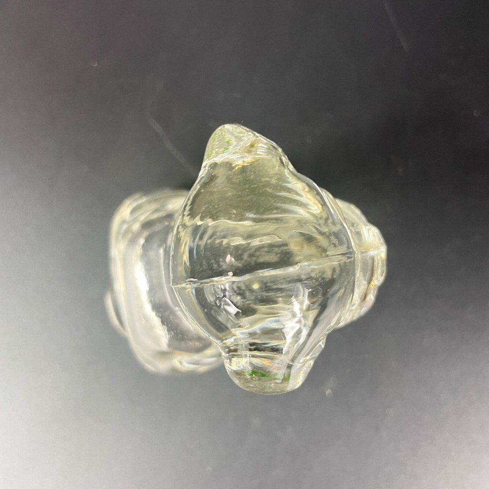 Federal Glass Clear Mopey Dog Candy Container