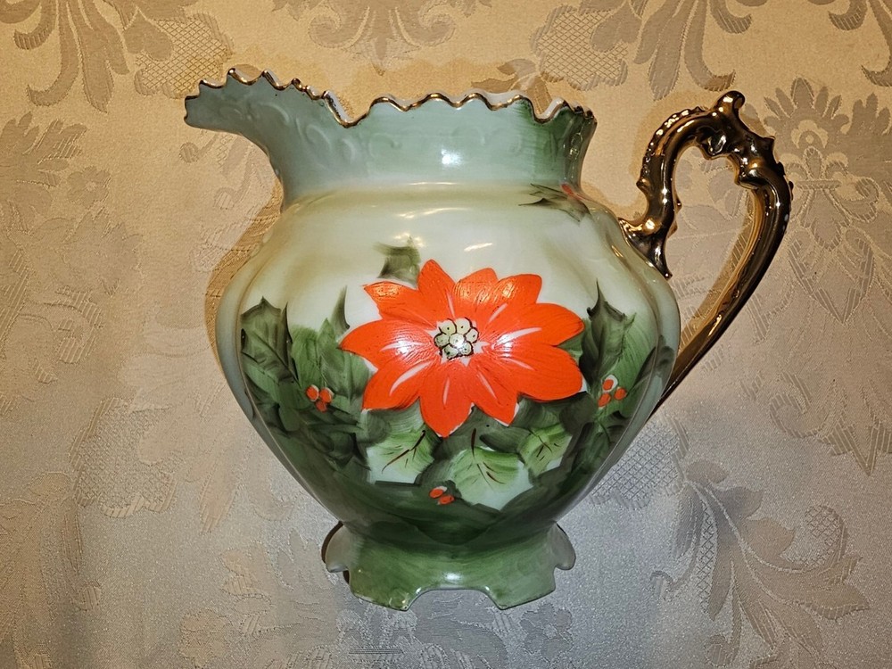 Lefton Poinsettia Pitcher