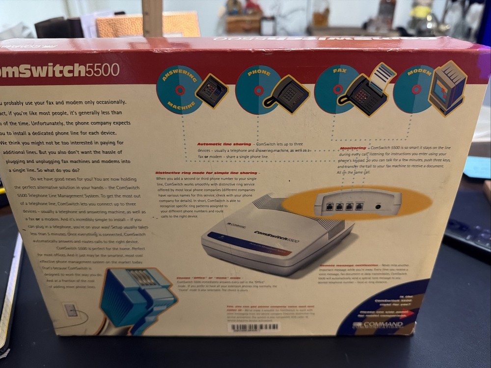 Command Communications Com (CS5500) 4-Ports External Switch Not Tested