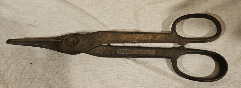 Vintage Drop Forged Solid Steel 13" Tin Snips