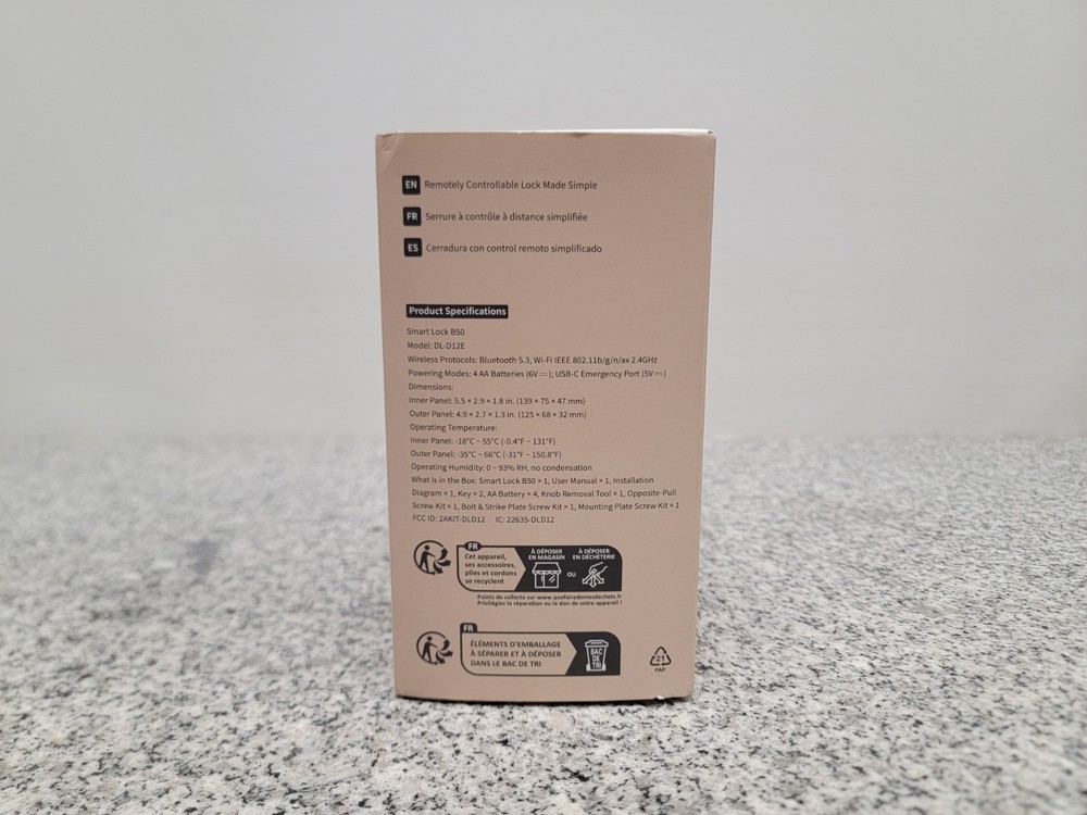 Aqara - Smart Lock B50 - Black