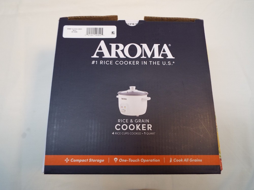 AromaRice Cooker 4 Cup cooked, 2 Cup uncooked, Ceramic Coating inner Pot