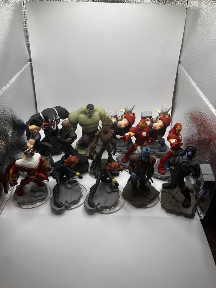 Disney Infinity Figures Lot & Consoles