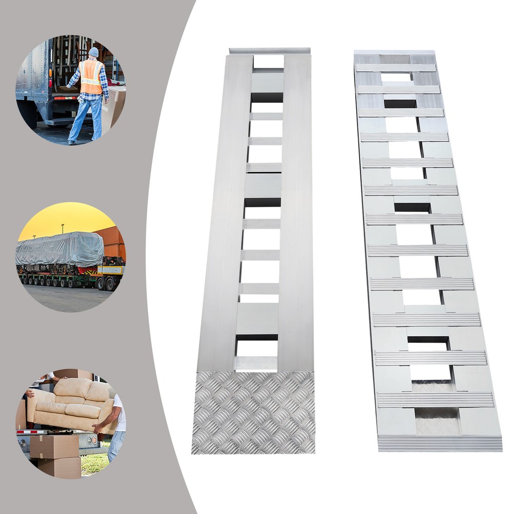 6800 lbs Aluminum Trailer Ramps – 2-Pack for Safe Vehicle Loading