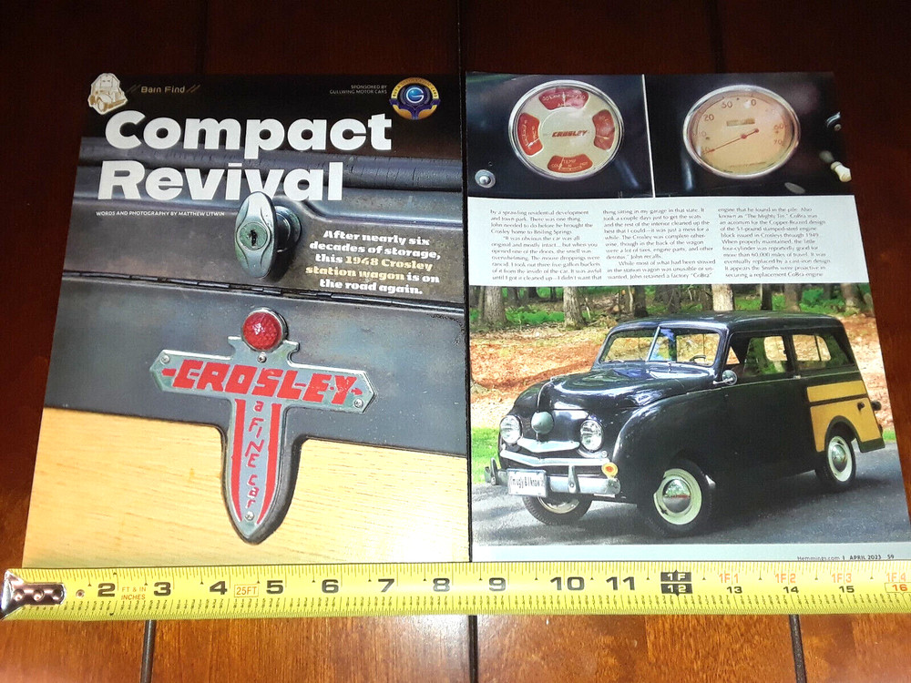 1948 CROSLEY STATION WAGON ORIGINAL 2023 ARTICLE