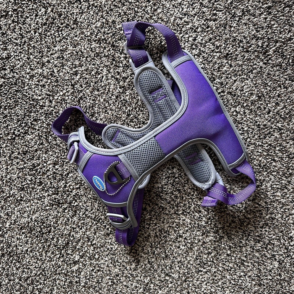 ThinkPet No Pull Harness Breathable Sport Harness with Handle Large Purple New