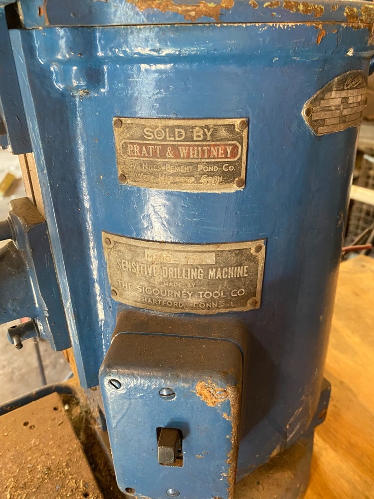Pratt Whitney Sensitive Drilling Machine 220 Bench Drill Press NO SHIPPING