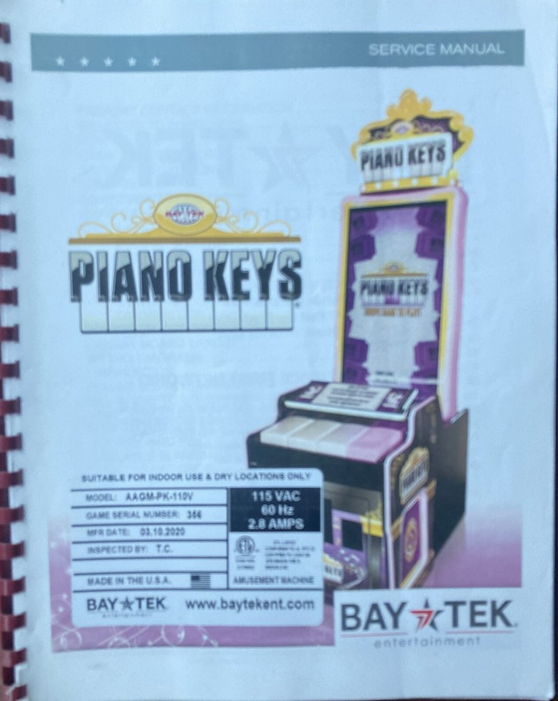 Piano Keys Redemption Game Manual