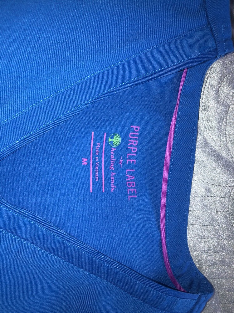 Healing Hands Purple Label Scrub Set Medium Royal Blue