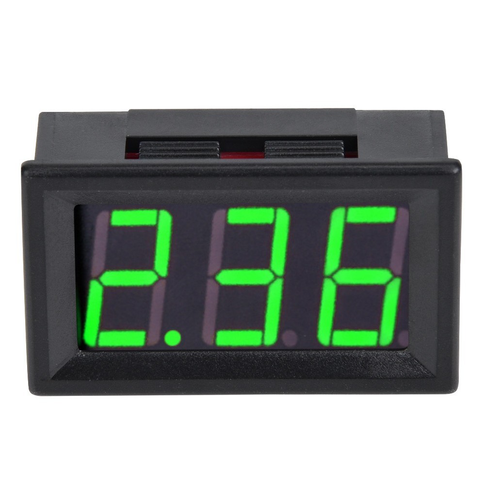 0.56 In Two Cable Digital DC Current Display Panel 0-10A Ammeter Accessory Part