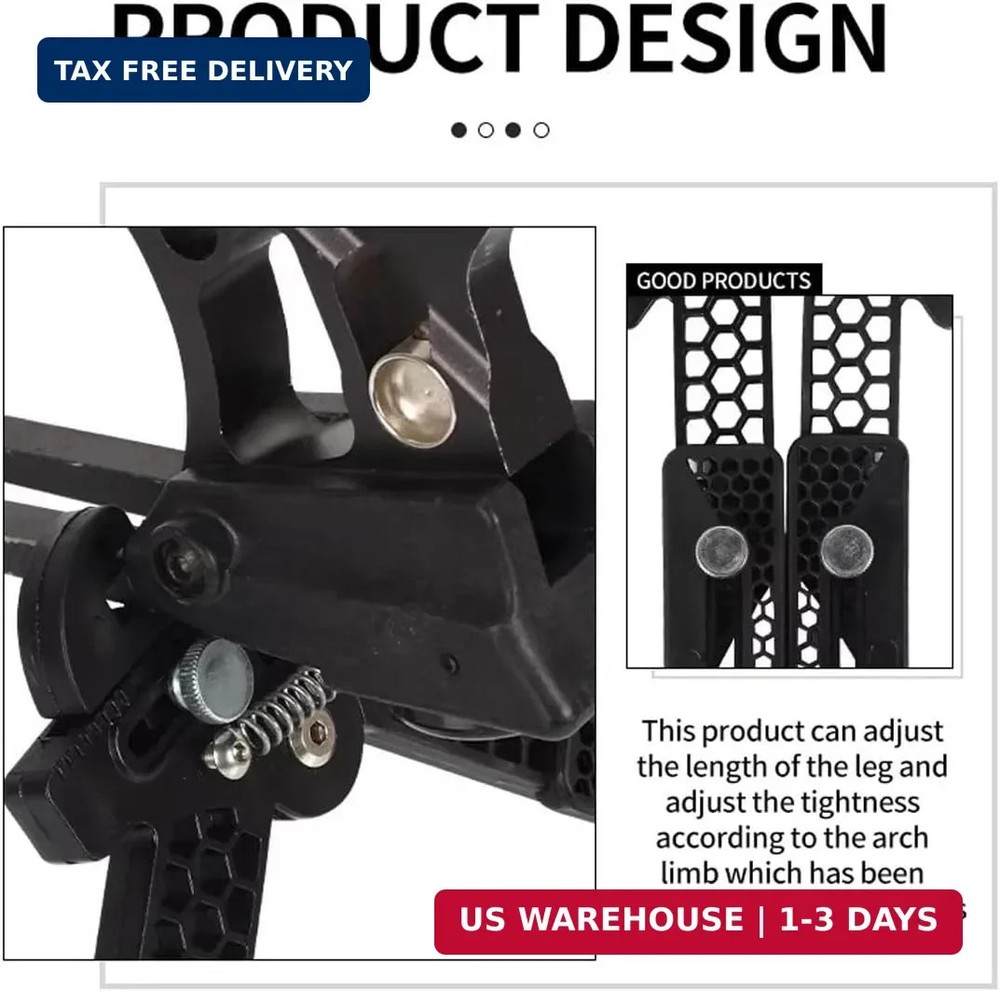 FUNTRESS Bow Stand Foldable Archery Compound Bow Stand Archery Compound Bow Rack