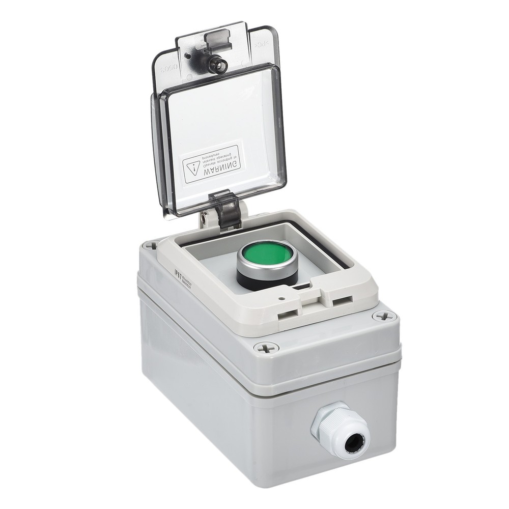 IP67 Push Button Box ABS Green Button for Electrical Fire Equipment