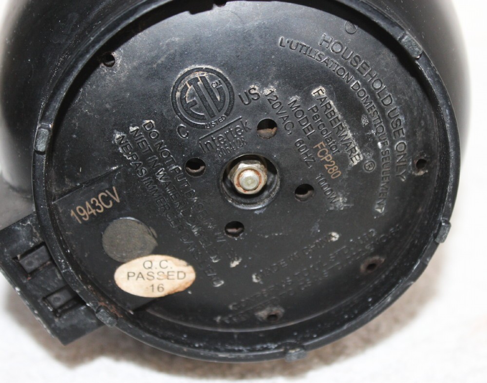 Vintage Farberware 8 Cup CFCP280 Coffee Perculator ~ Compete Working ~ READ