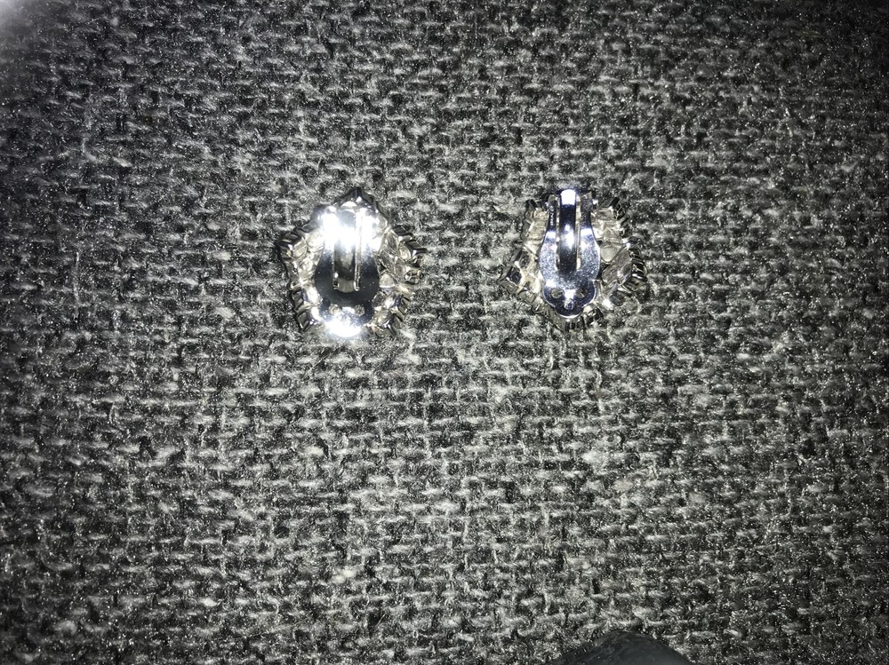 Stunning Rhinestone Clip Earrings