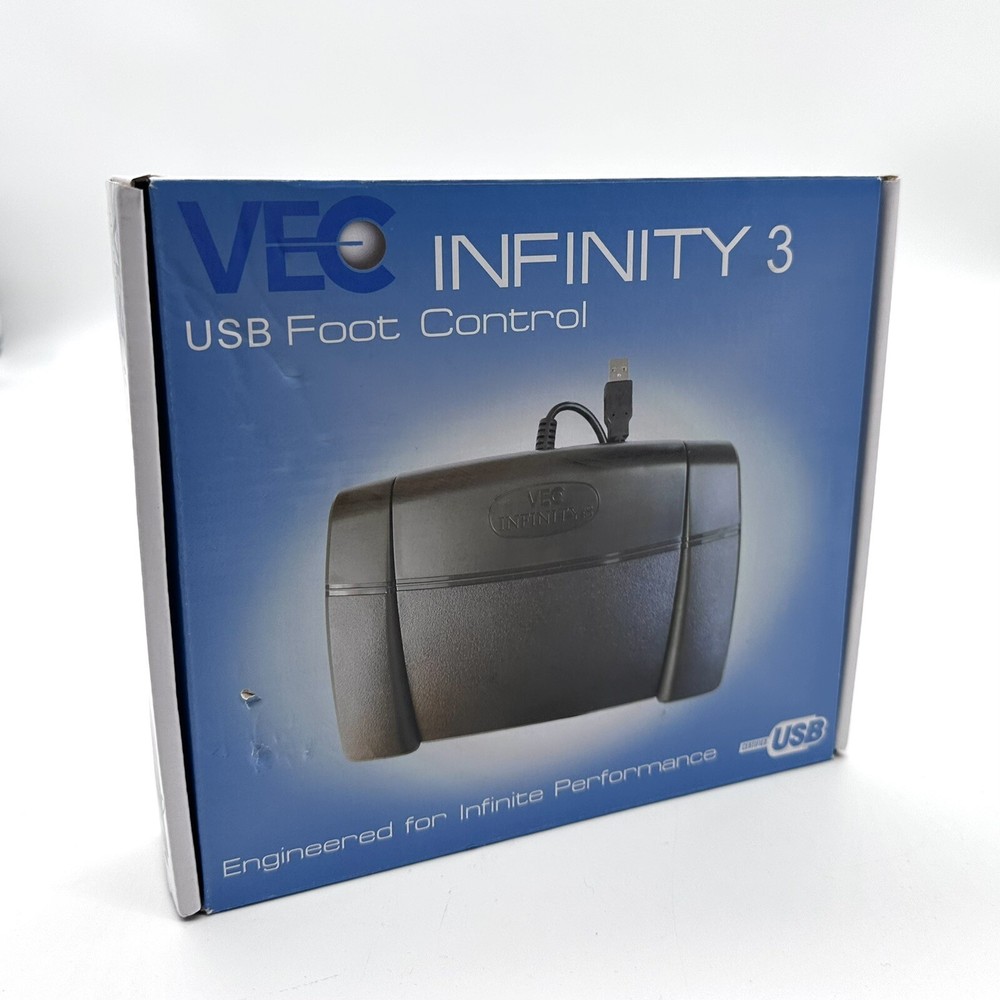Executive Communication Systems Infinity 3 USB Foot Pedal Control Computer Plug