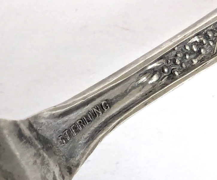 Long Beach Ca. Sterling Silver Spoon 6" Long Super Detailed Front Back 27 gr.