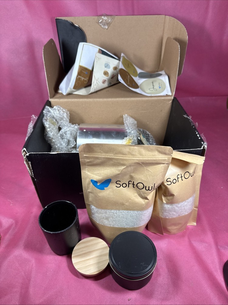 Soft Owl Candle Making Kit Black Edition A5