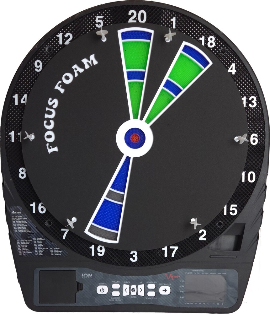 Focus Foam 20, 19, 18 Segment Electronic Dartboard Training Pad (15.5")
