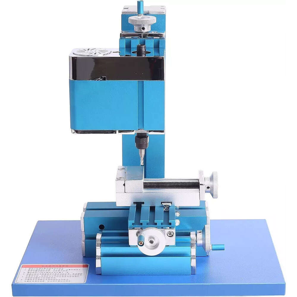 36W Mini Milling Machine DIY Woodworking Soft Metal Lathe Hobby Processing Tools