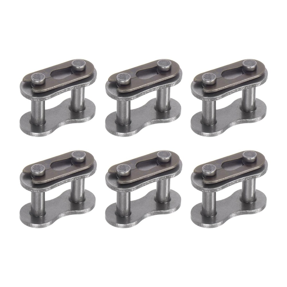 uxcell 6Pcs #40 Chain Master Connector Link Roller, 1/2" Pitch Carbon