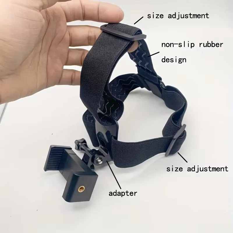 Easily Adjustable head-mounted mobile phone camera fixed bracket,first-person