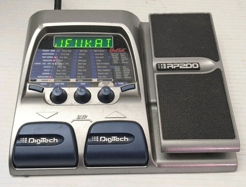 Digitech RP-200 Modeling Multi-Effects Guitar Pedal With Adapter