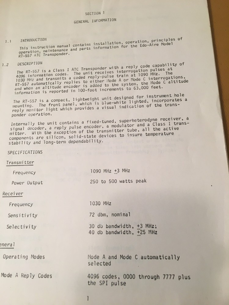 Edo RT-557 Install Manual