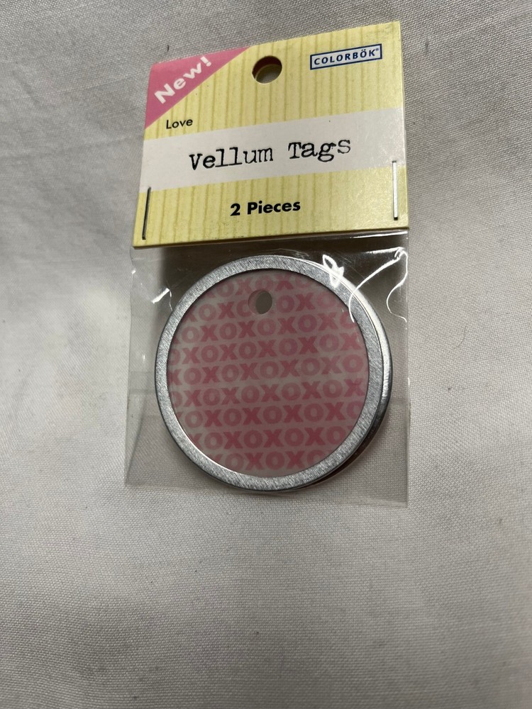 Colorbok- Vellum Tags-  2pk- Love