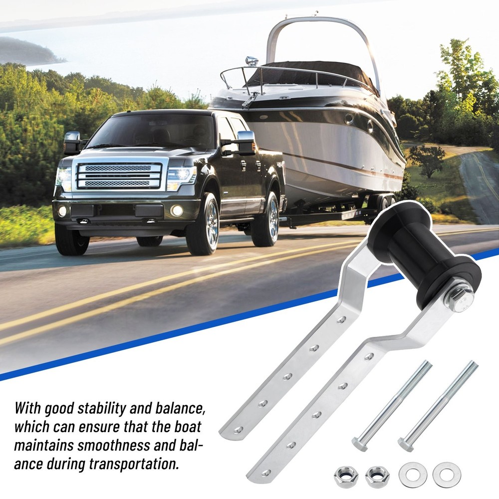 4" Adjustable Keel Roller with Panel Bracket Assembly for 2" Tongue Heavy Duty